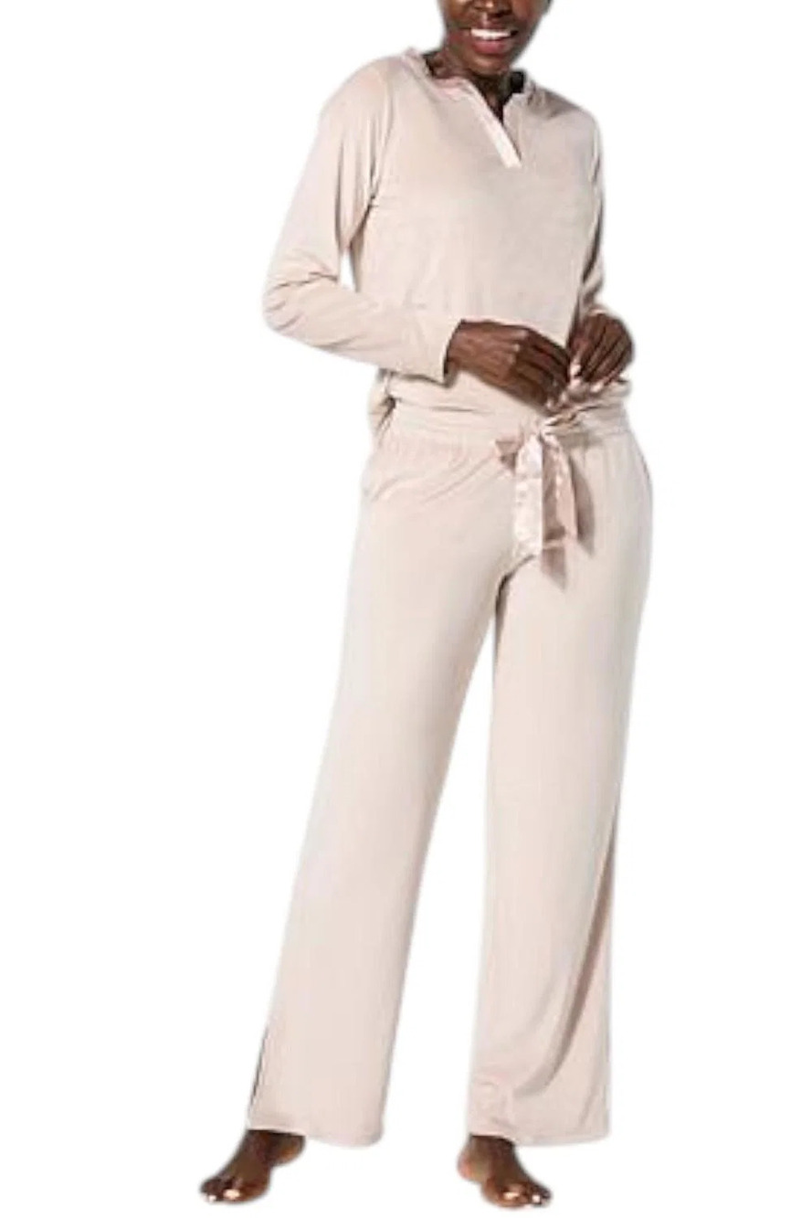 Comfort Code 2-piece Women's Velvet Dreams Sleep Set Fawn - Regular